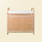 Handcrafted - Mia Storage Bench Trunk - Rattan Wicker