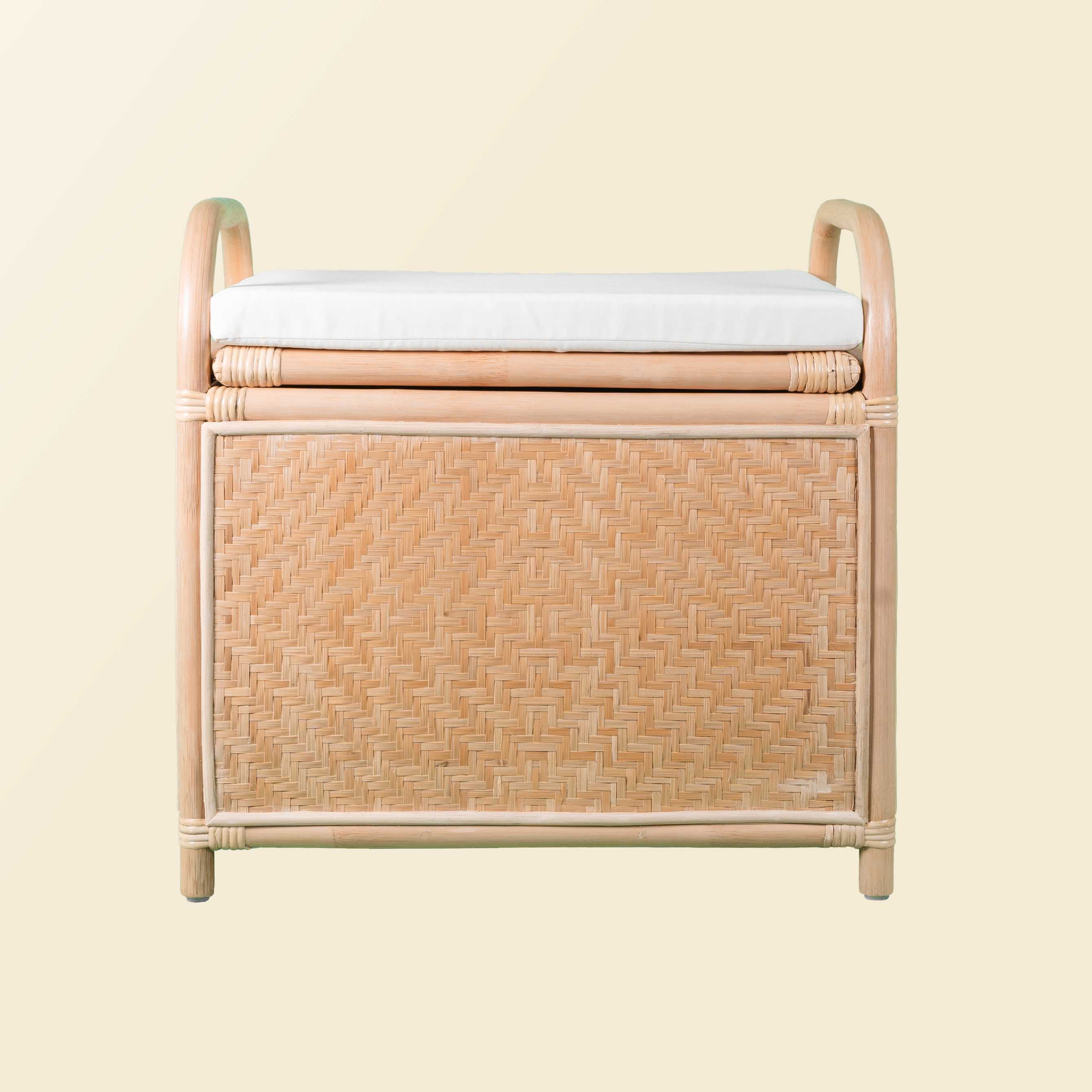 Handcrafted - Mia Storage Bench Trunk - Rattan Wicker