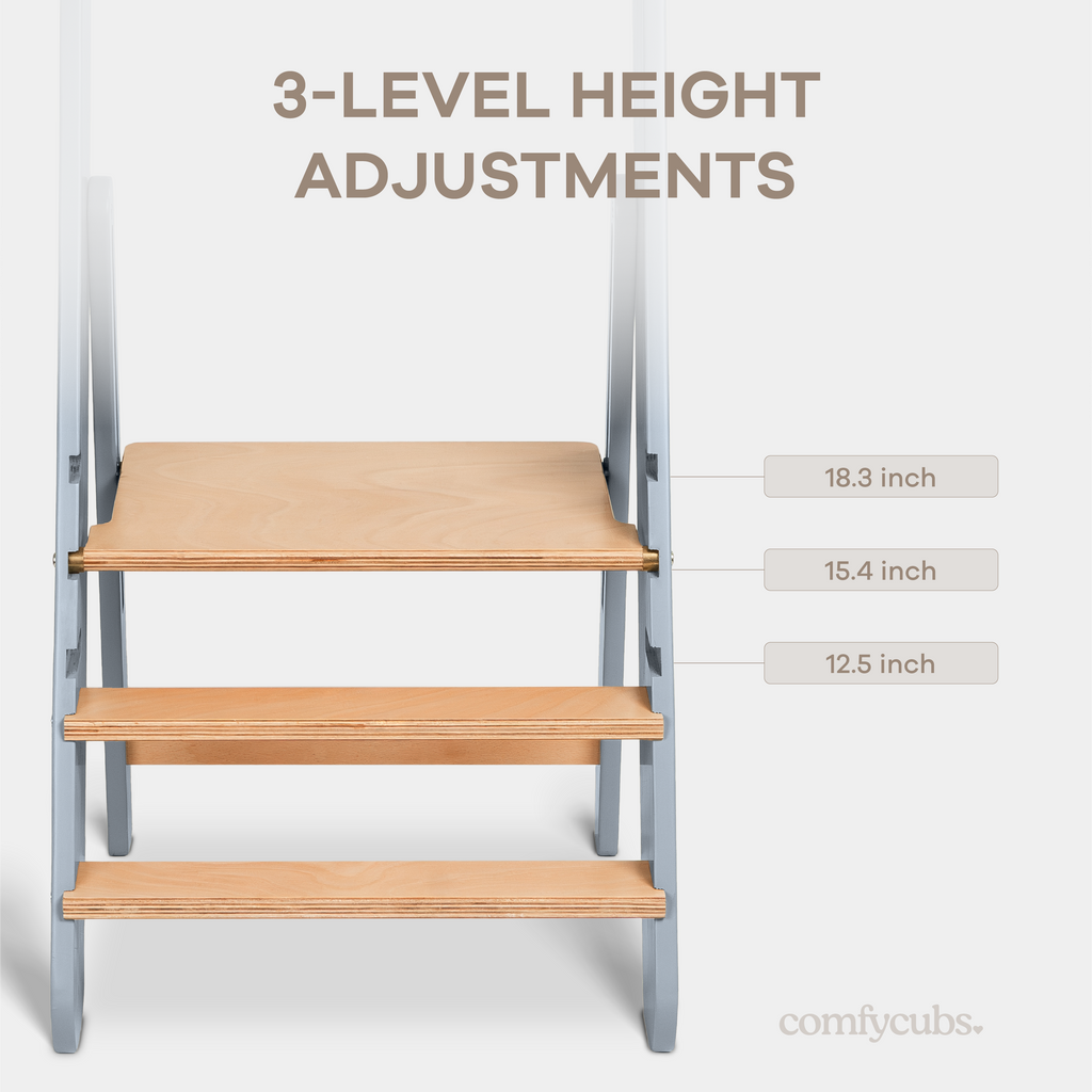 Kids Step Stool for Ages 3+ by Comfy Cubs
