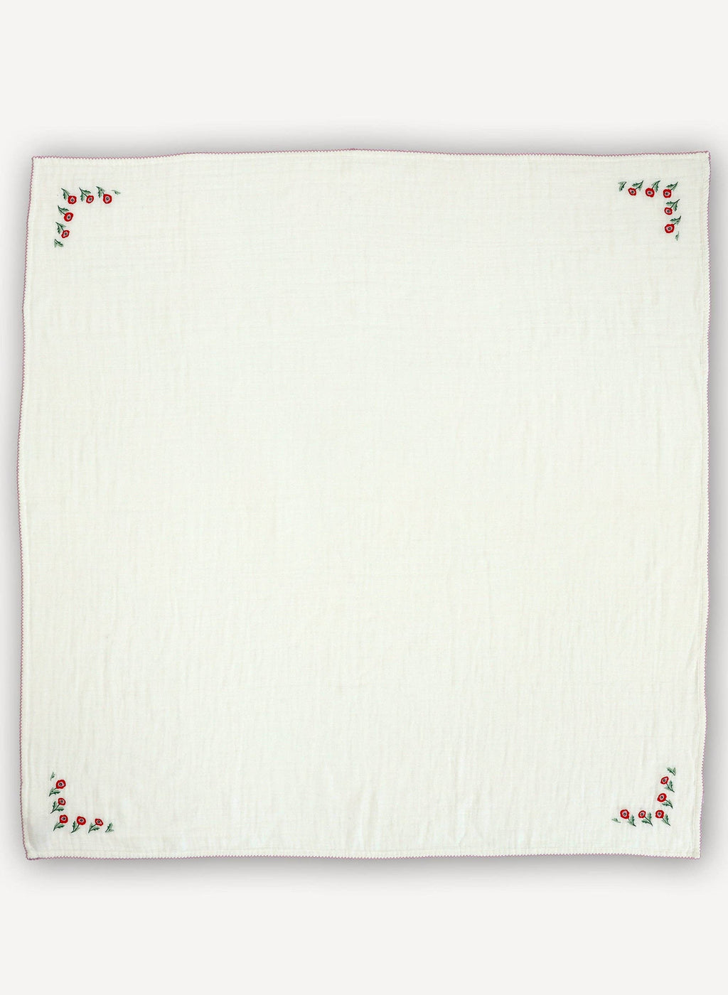 Poppy Embroidered Shawl Blanket