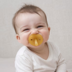 Natursutten's Natural Rubber Orthodontic Pacifier with Butterfly Shield