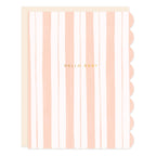 Baby Stripes Pink Card