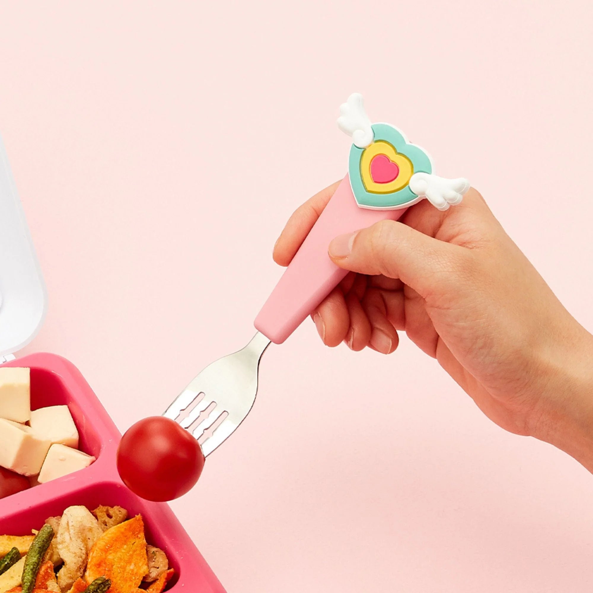 FlexWarez Kids Spoon & Fork Set w/ Charmz - Unicorn