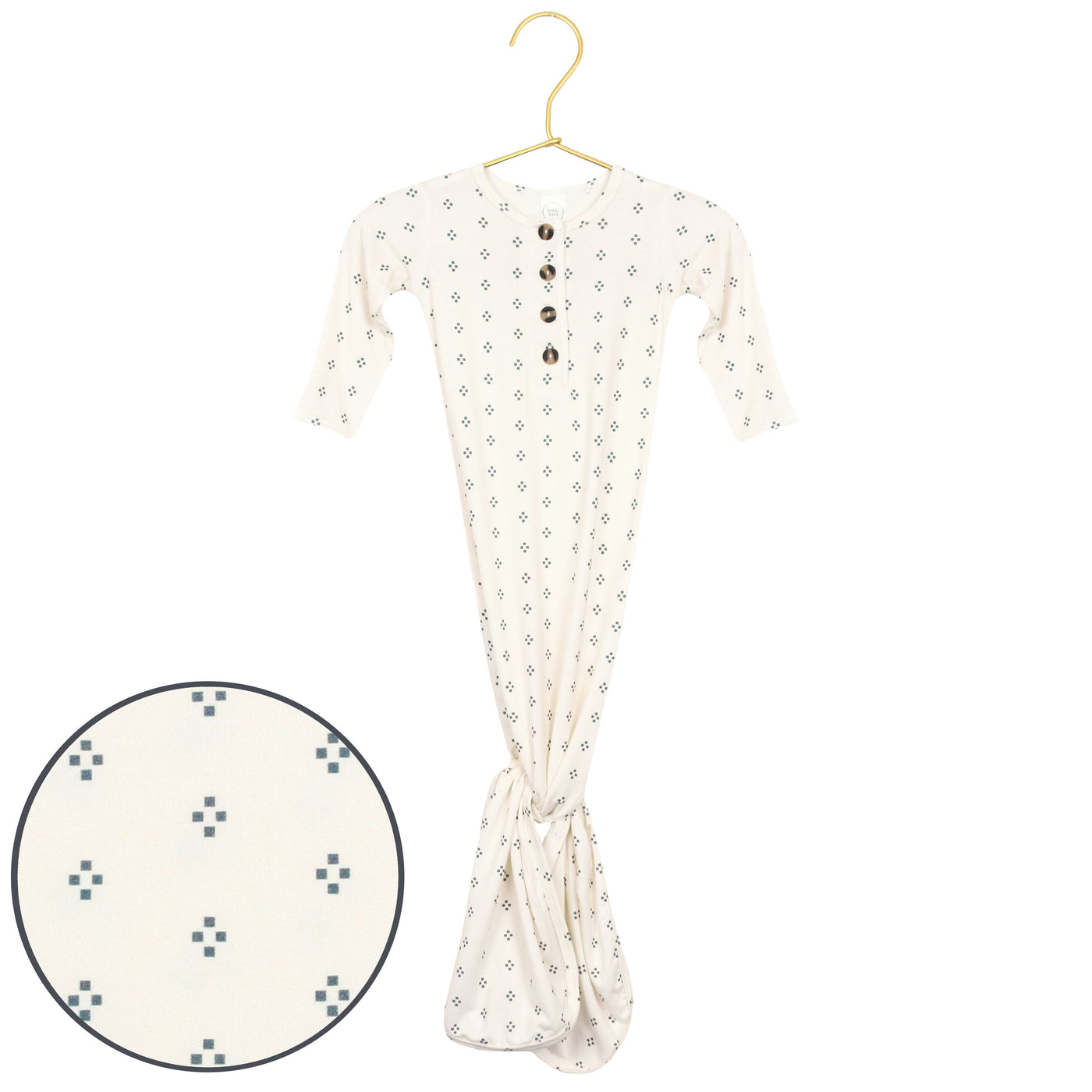 Louie Knotted Gown - New-3 Month