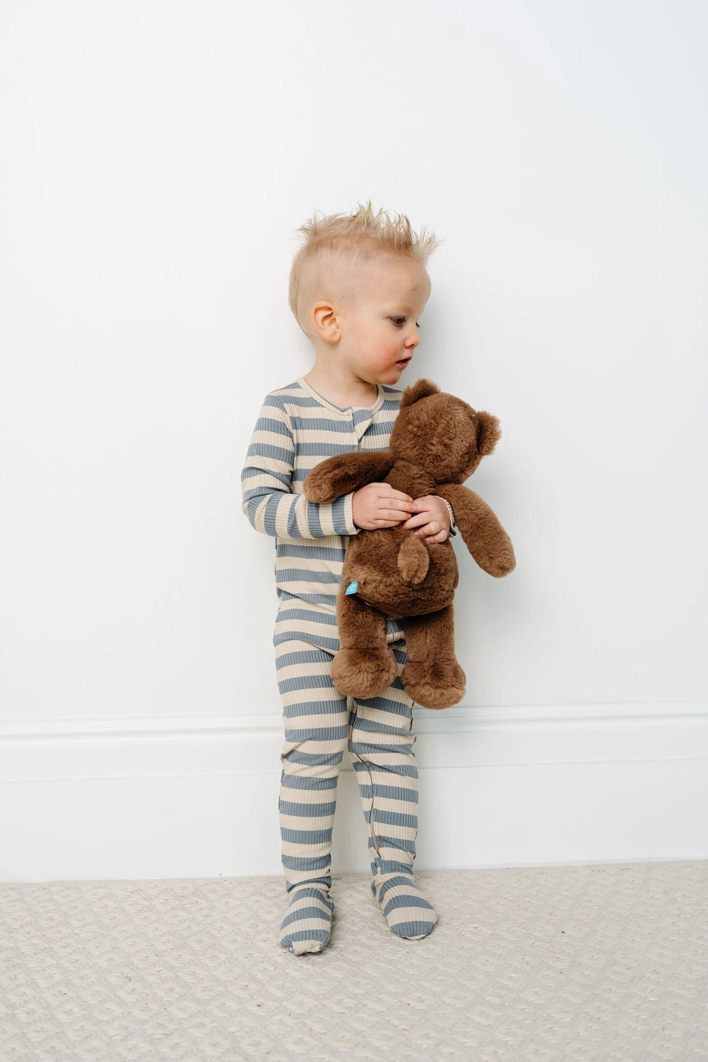 Lincoln Ribbed Zipper Footie