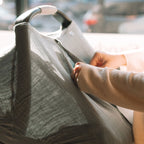 Cotton Muslin Car Seat Canopy- Sea