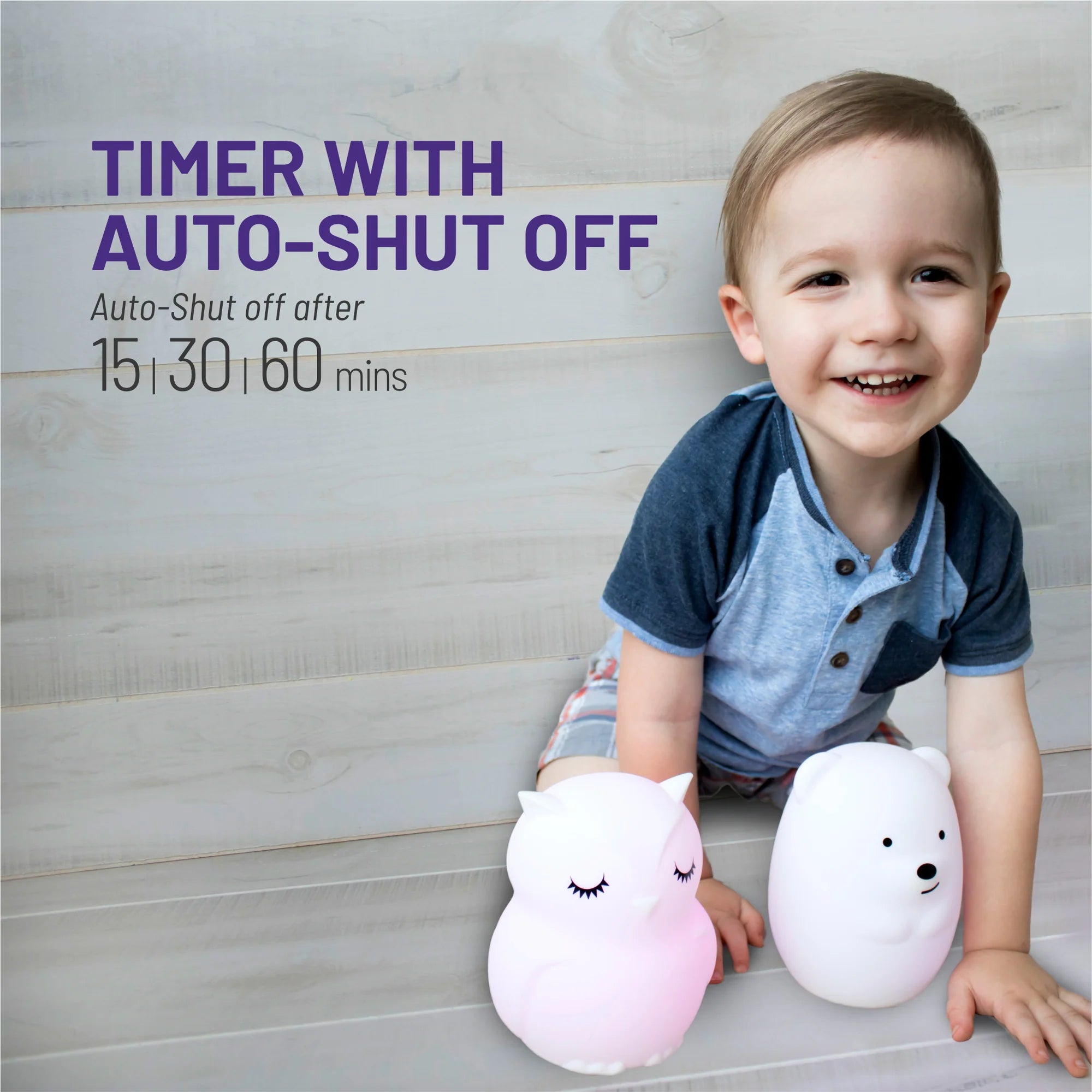 LumiPets® Opal the Owl- Children's Touch Night Light