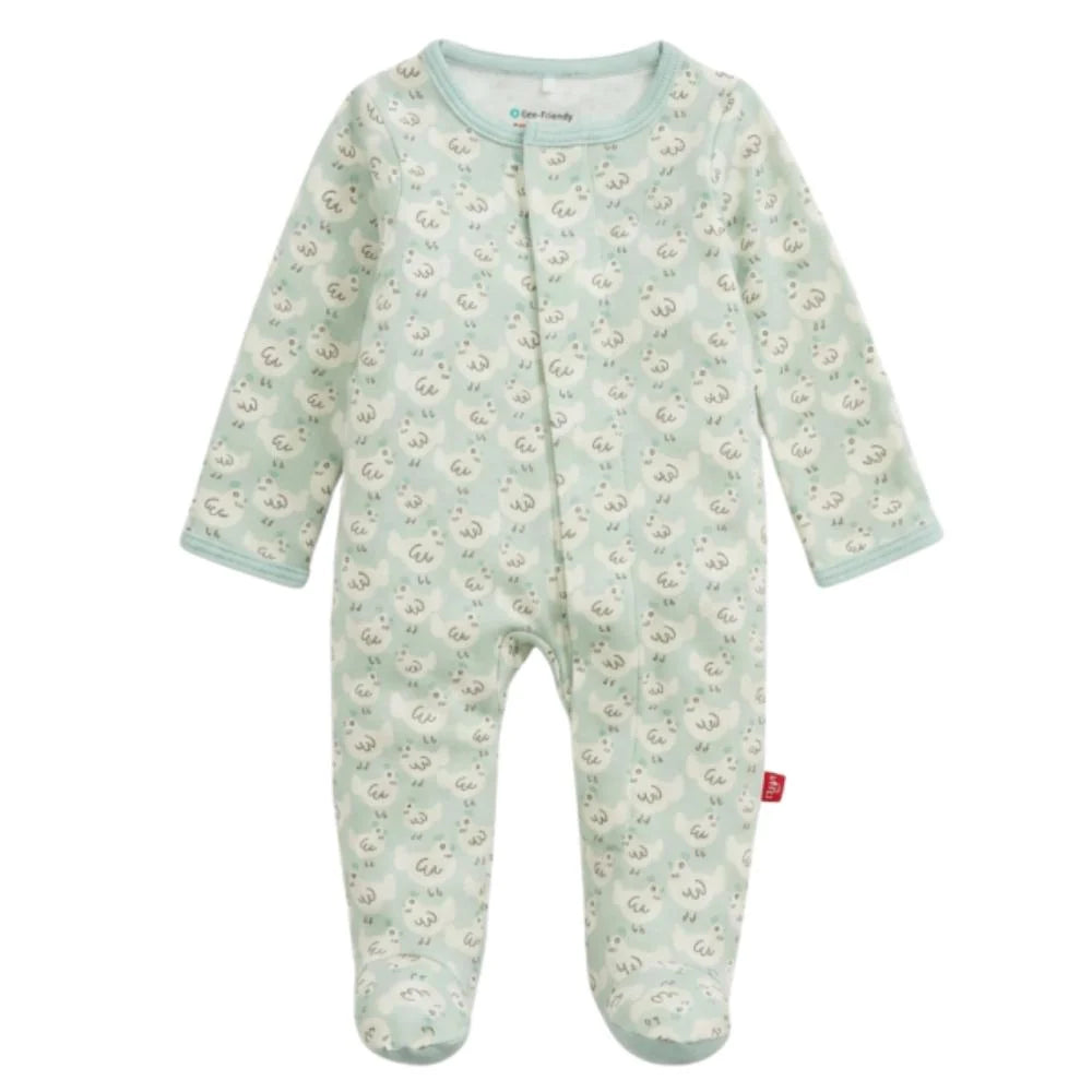 Organic Cotton Green Chicken Footie