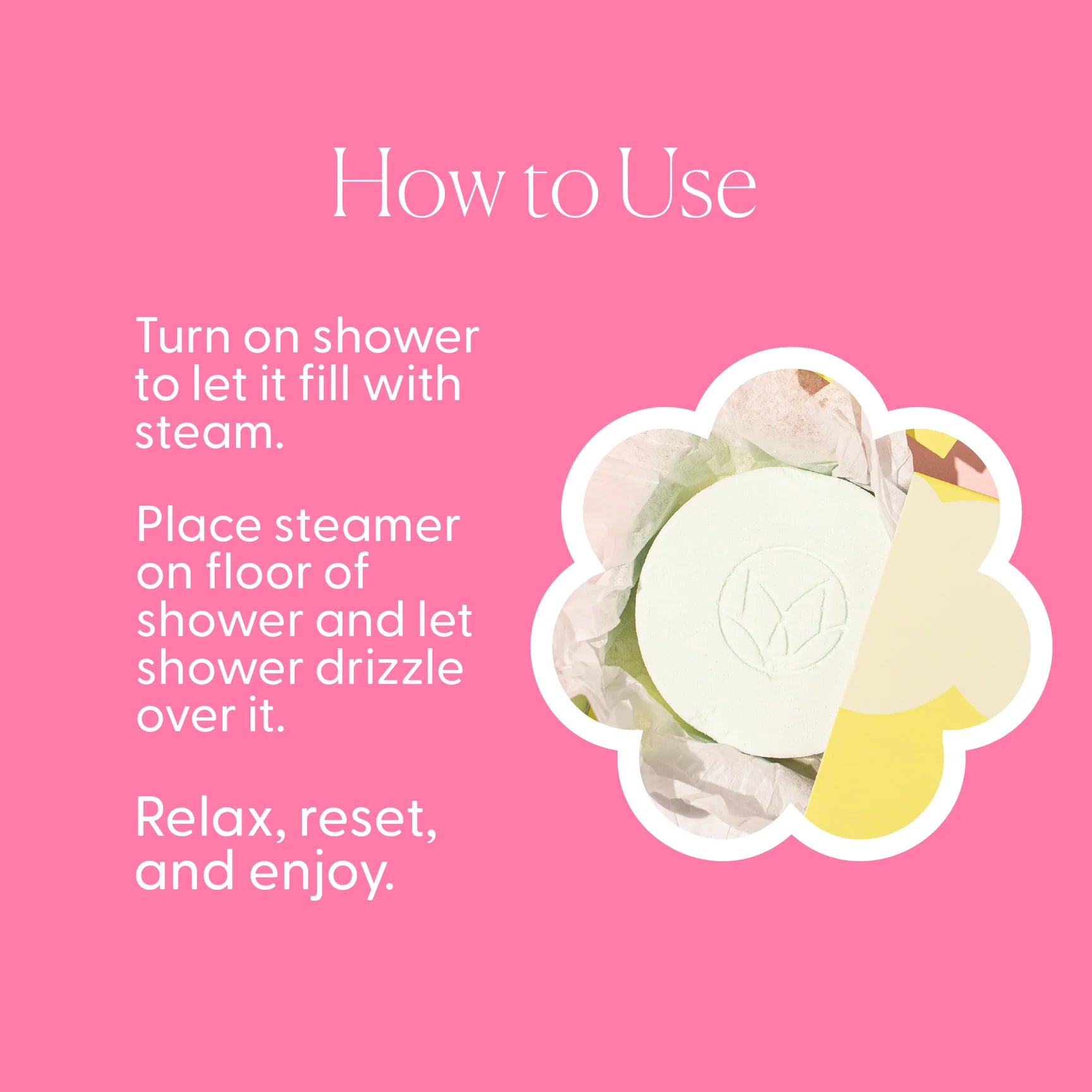 Water Lily and Linen Shower Steamers