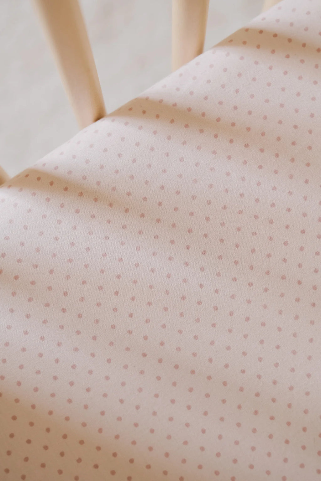 Pin Dot Crib Sheet- Peony