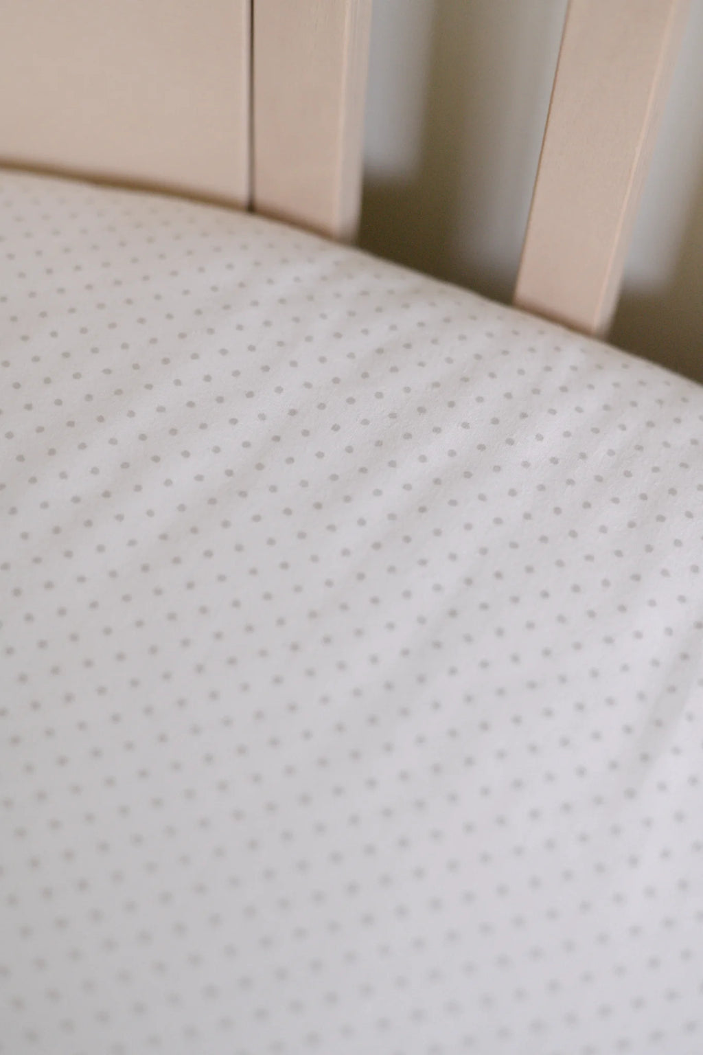 Pin Dot Crib Sheet- Pebble