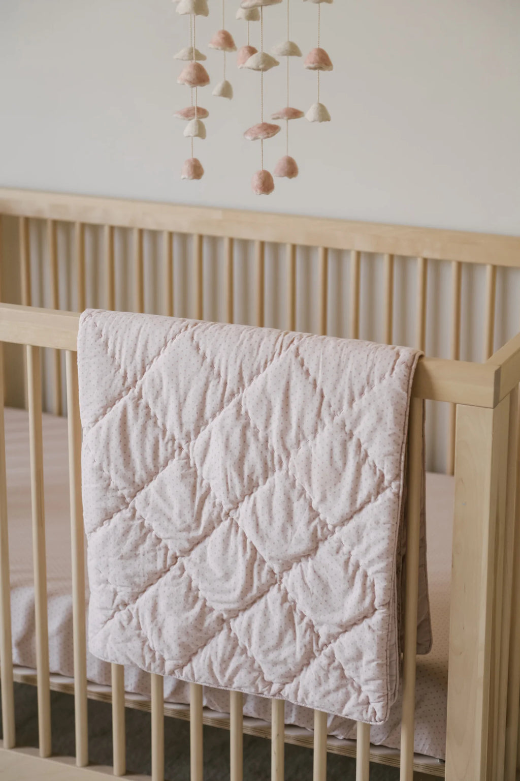 Pin Dot Blanket- Peony