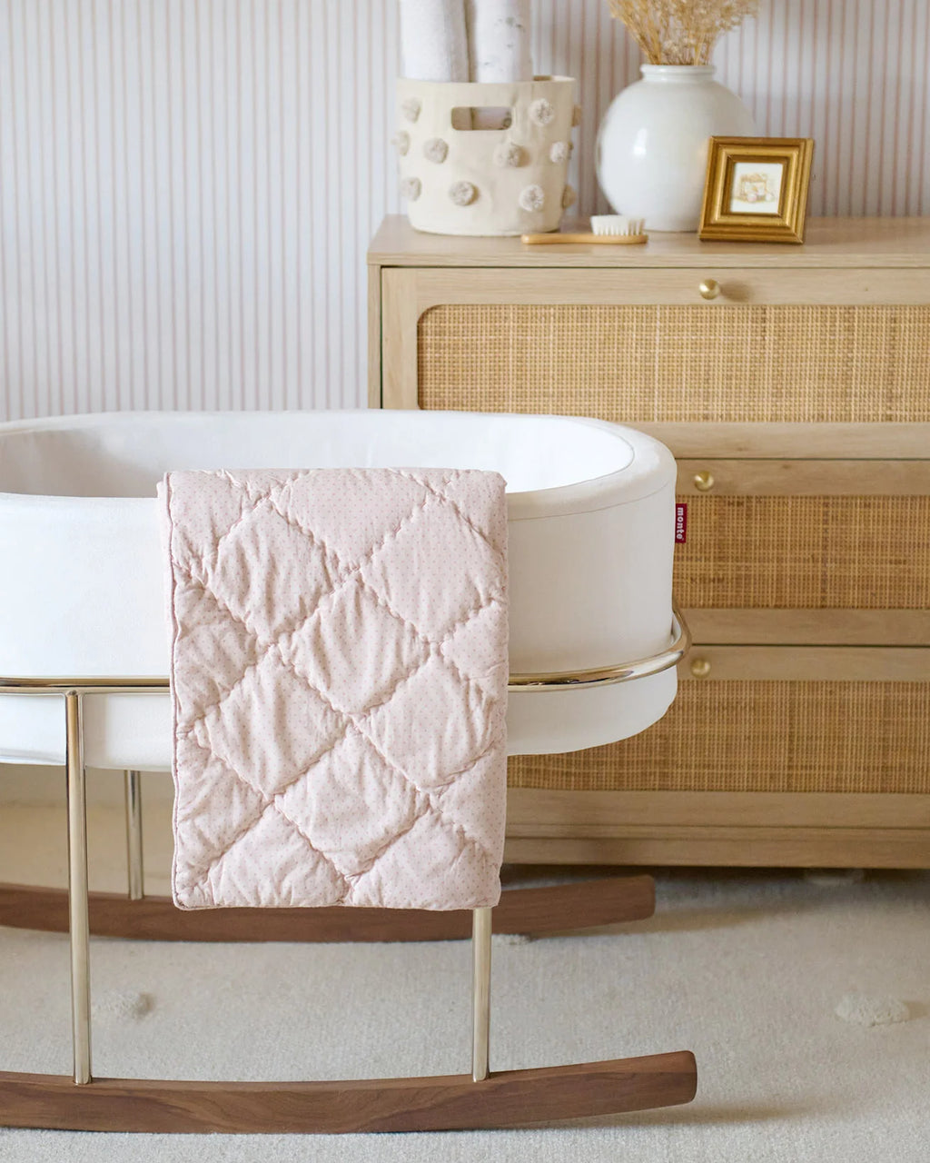 Pin Dot Blanket- Peony