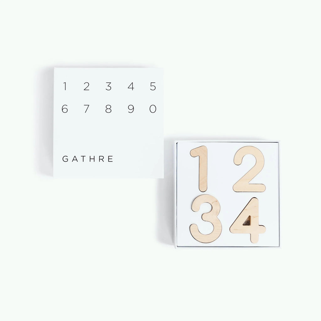 Wooden Numbers- Birch