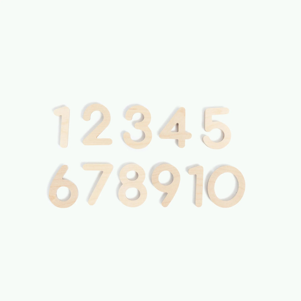 Wooden Numbers- Birch