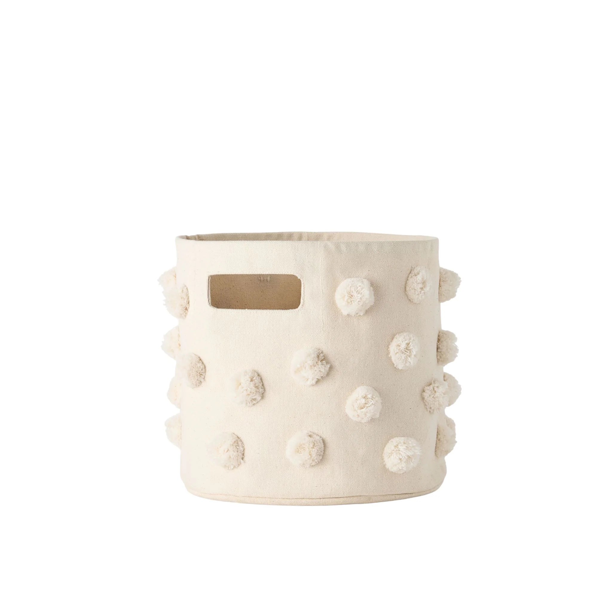 Pom Pom Basket- Pint- Natural