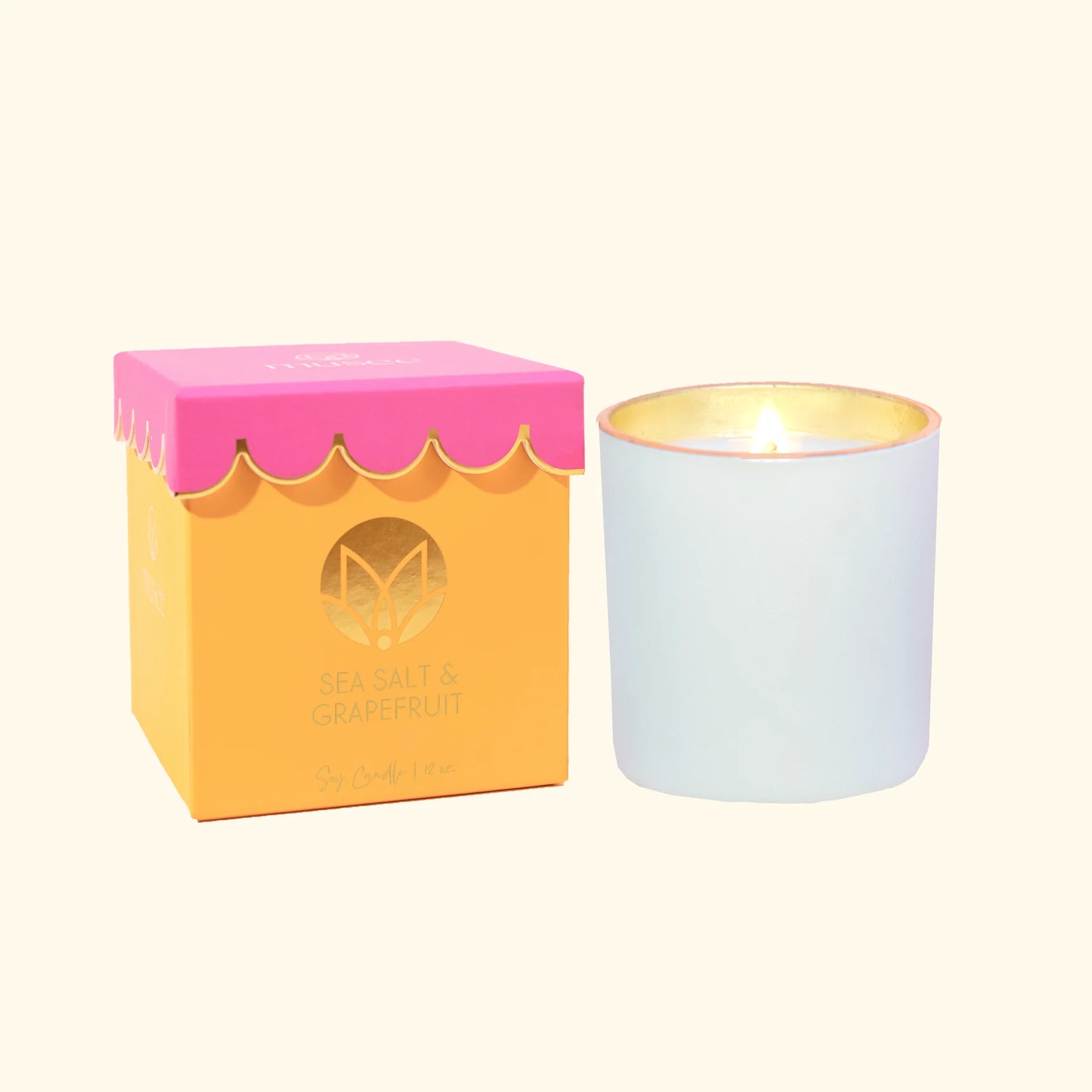 Sea Salt and Grapefruit Soy Candle
