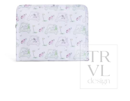 Roadie Zip Pouch- Putt Putt Pink