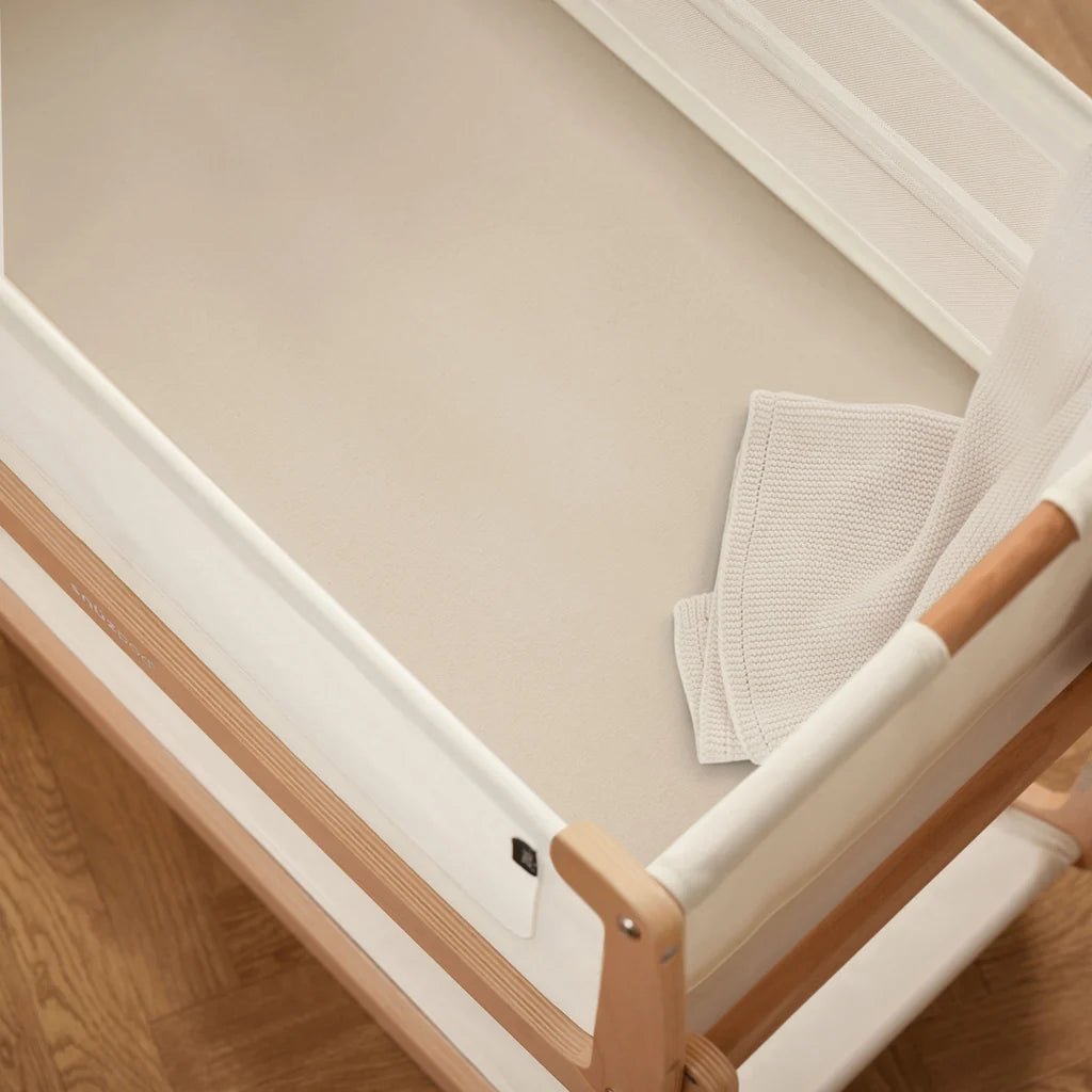SnuzPod5 Bassinet 2 Pack Fitted Sheets- Cashmere