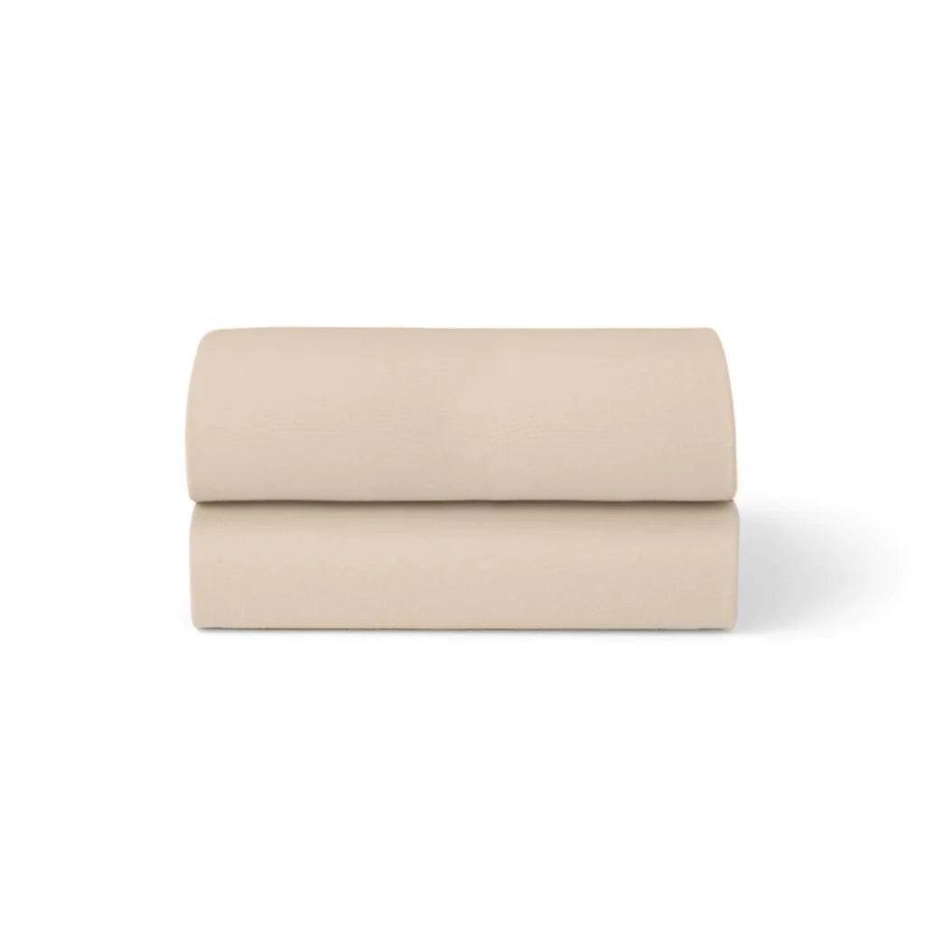 SnuzPod5 Bassinet 2 Pack Fitted Sheets- Cashmere