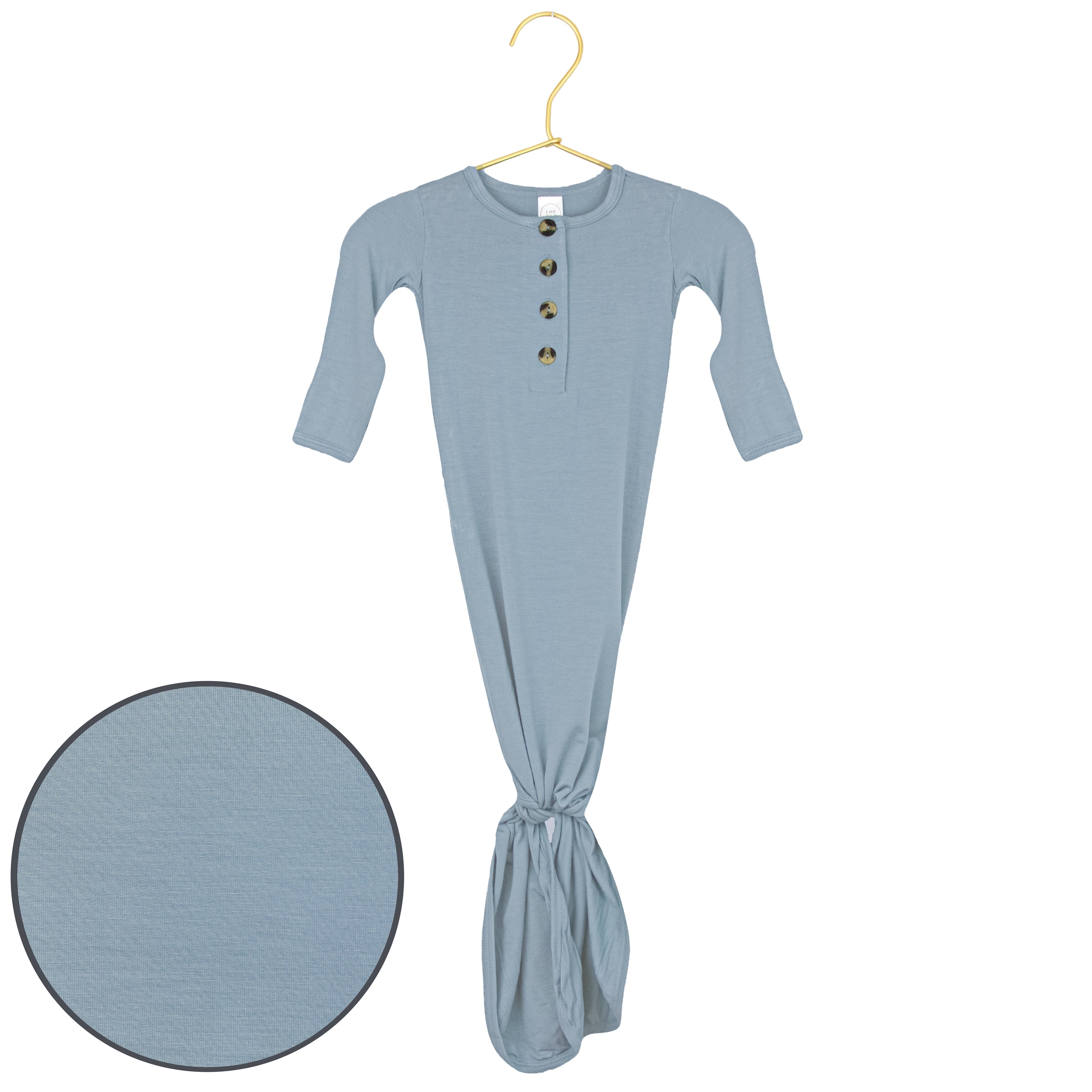 Leo Knotted Gown - Newborn-3 Month