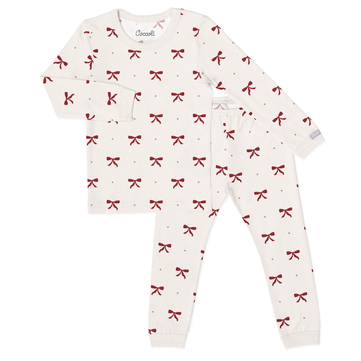 Bows on Whisper Long Sleeve Pajama
