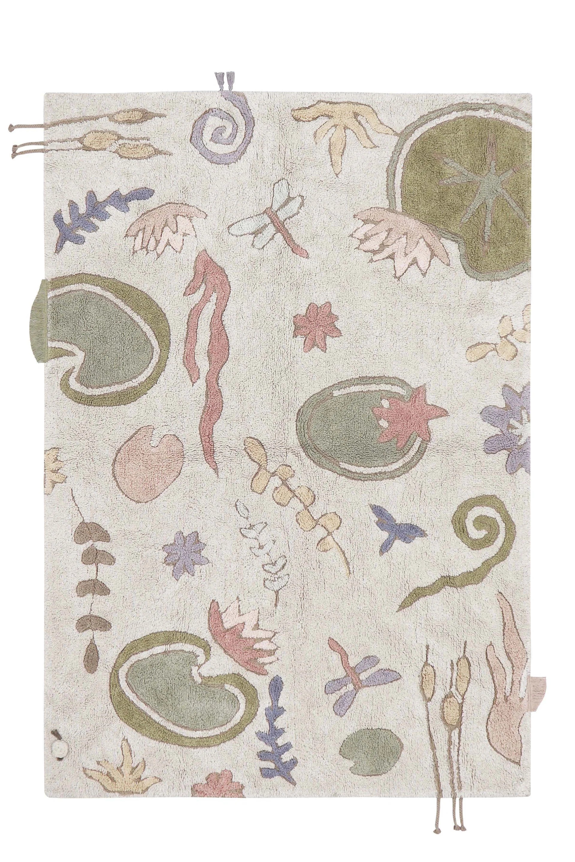 Washable Play Rug- Botanic Fantasy 6'7"x9'10"