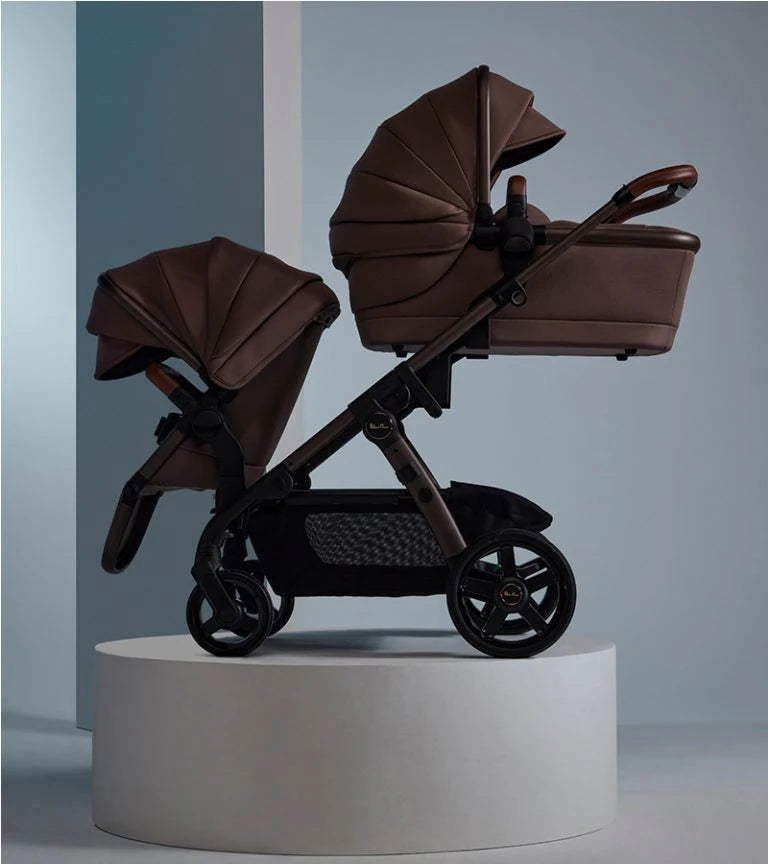Silver Cross Wave 3 Single-to-Double Stroller - Local Pickup