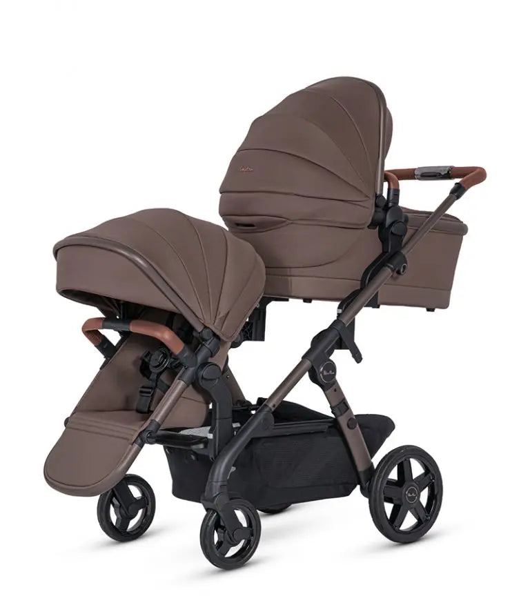 Silver Cross Wave 3 Single-to-Double Stroller - Local Pickup