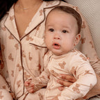 Footie Zippered One Piece in Teddy Tales